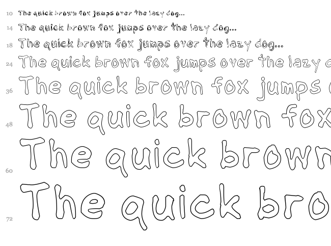 NipCen's Handwriting font waterfall